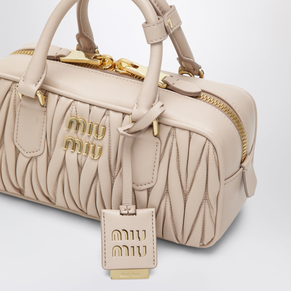 Sac Arcadie Cipria en cuir nappa matelassé