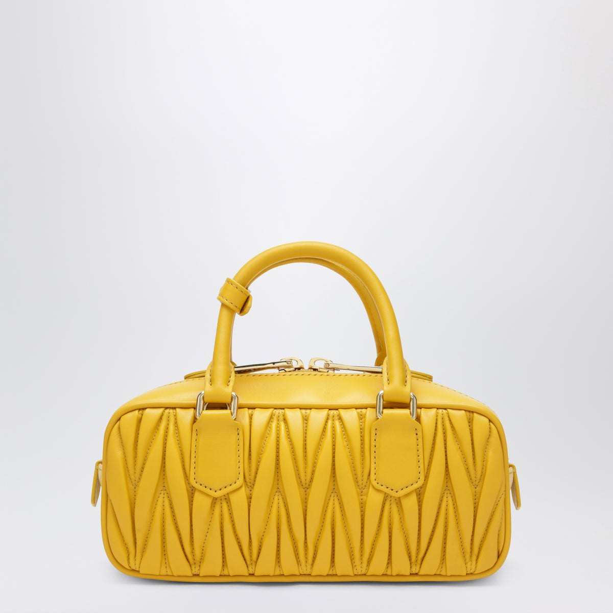 Borsa Arcadie gialla in nappa matelassé