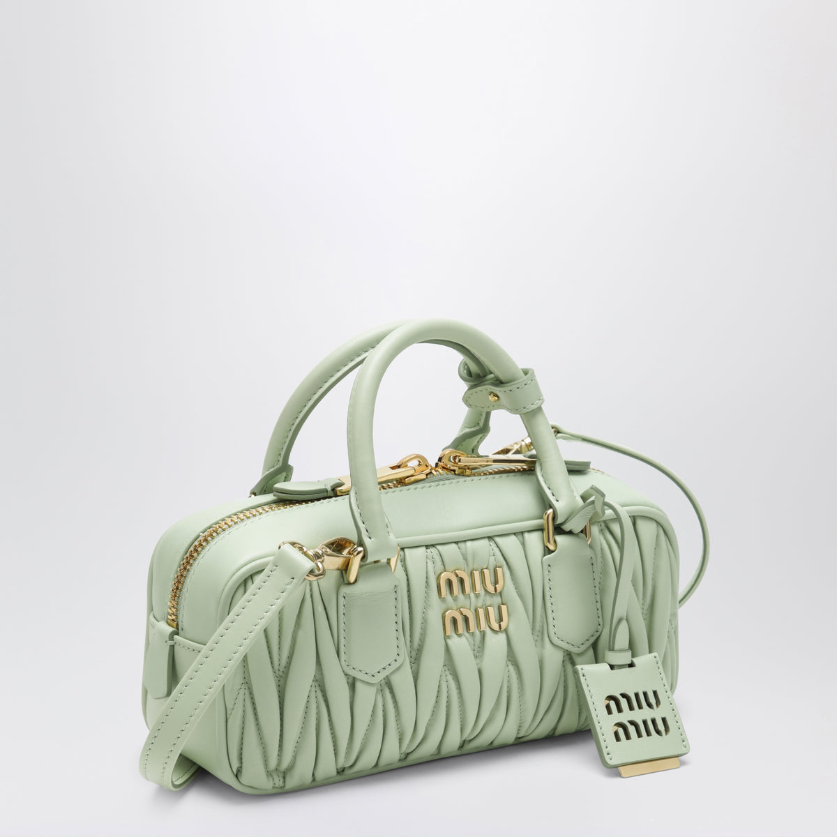 Sac Arcadie Acqua en cuir nappa matelassé