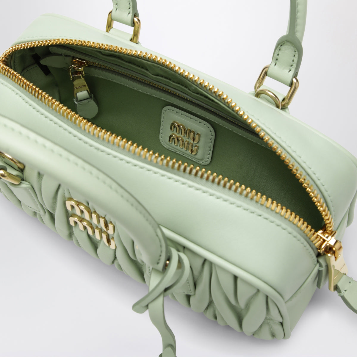 Sac Arcadie Acqua en cuir nappa matelassé