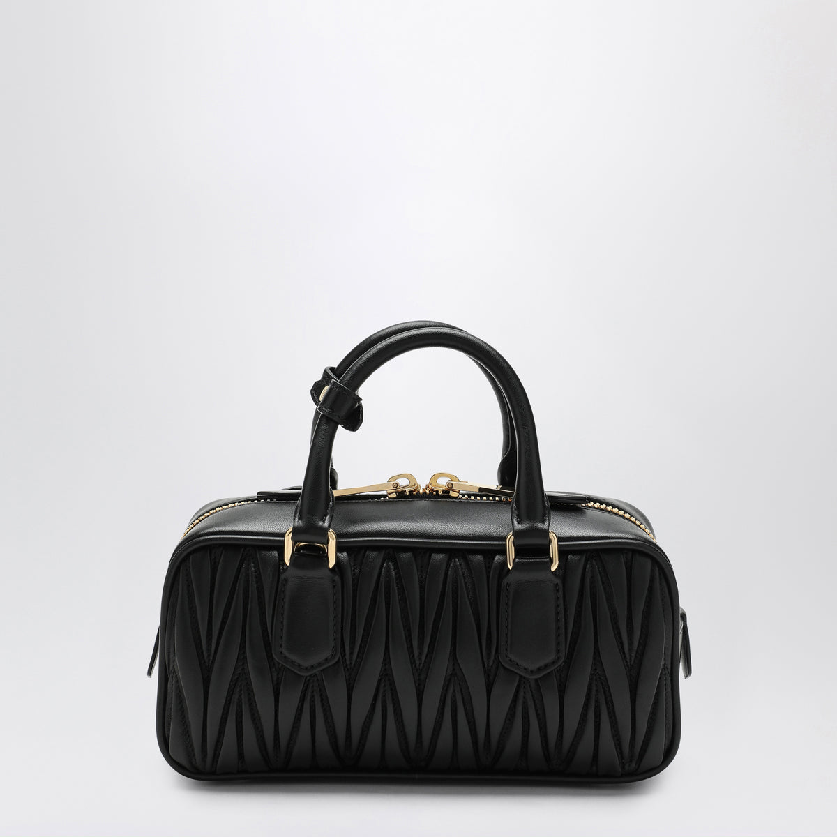 Schwarze Arcadie Tasche aus Matelassé-Nappaleder