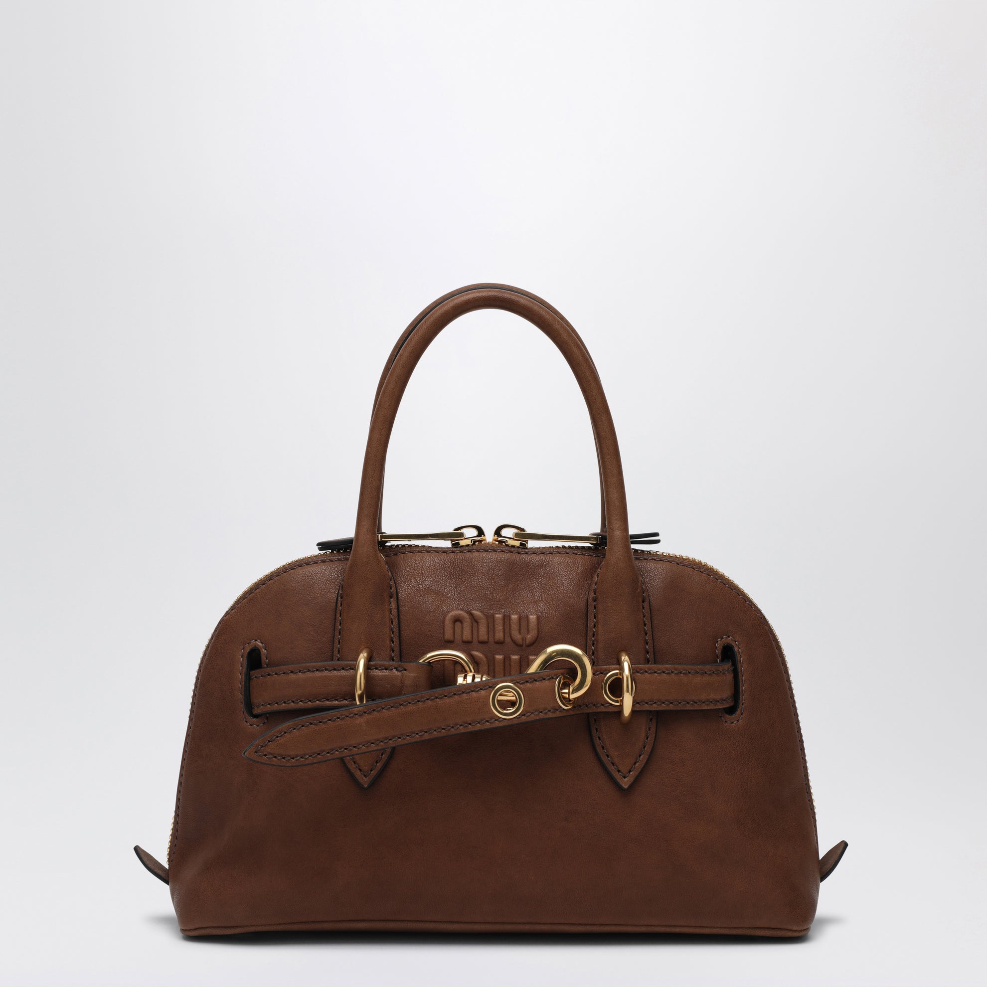 Petit sac Aventure en nappa couleur Rovere