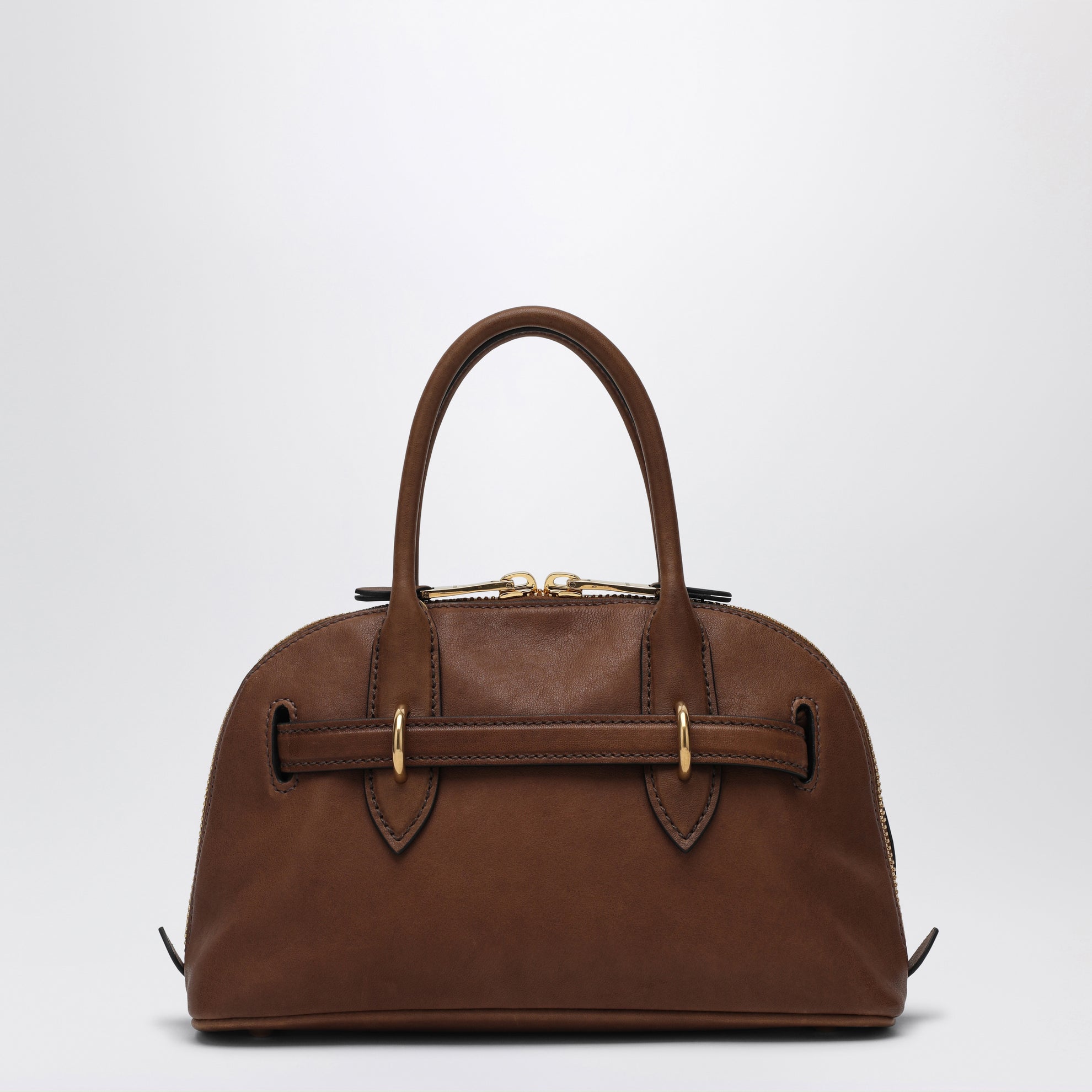 Petit sac Aventure en nappa couleur Rovere