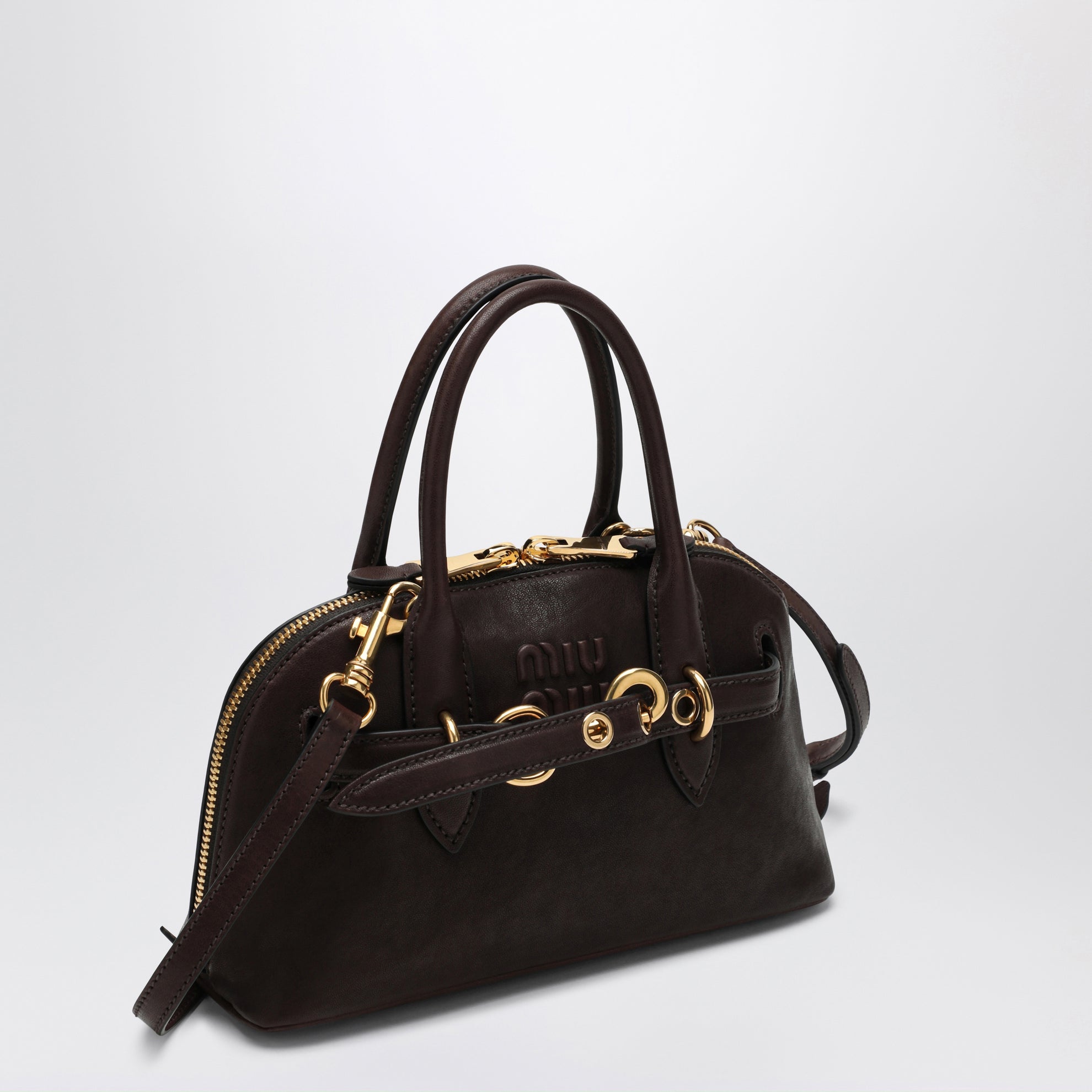 Borsa Aventure piccola in nappa color Radica