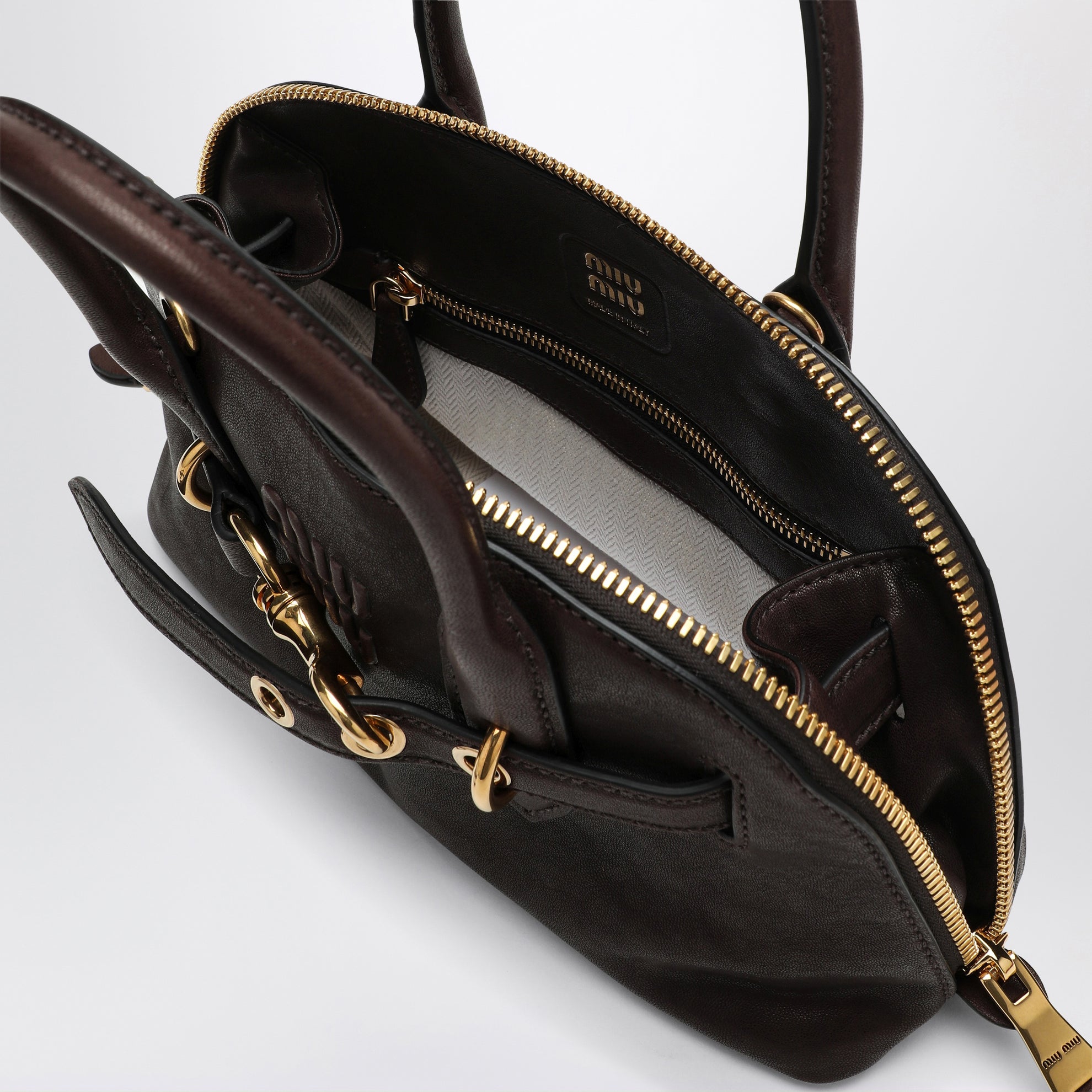Borsa Aventure piccola in nappa color Radica