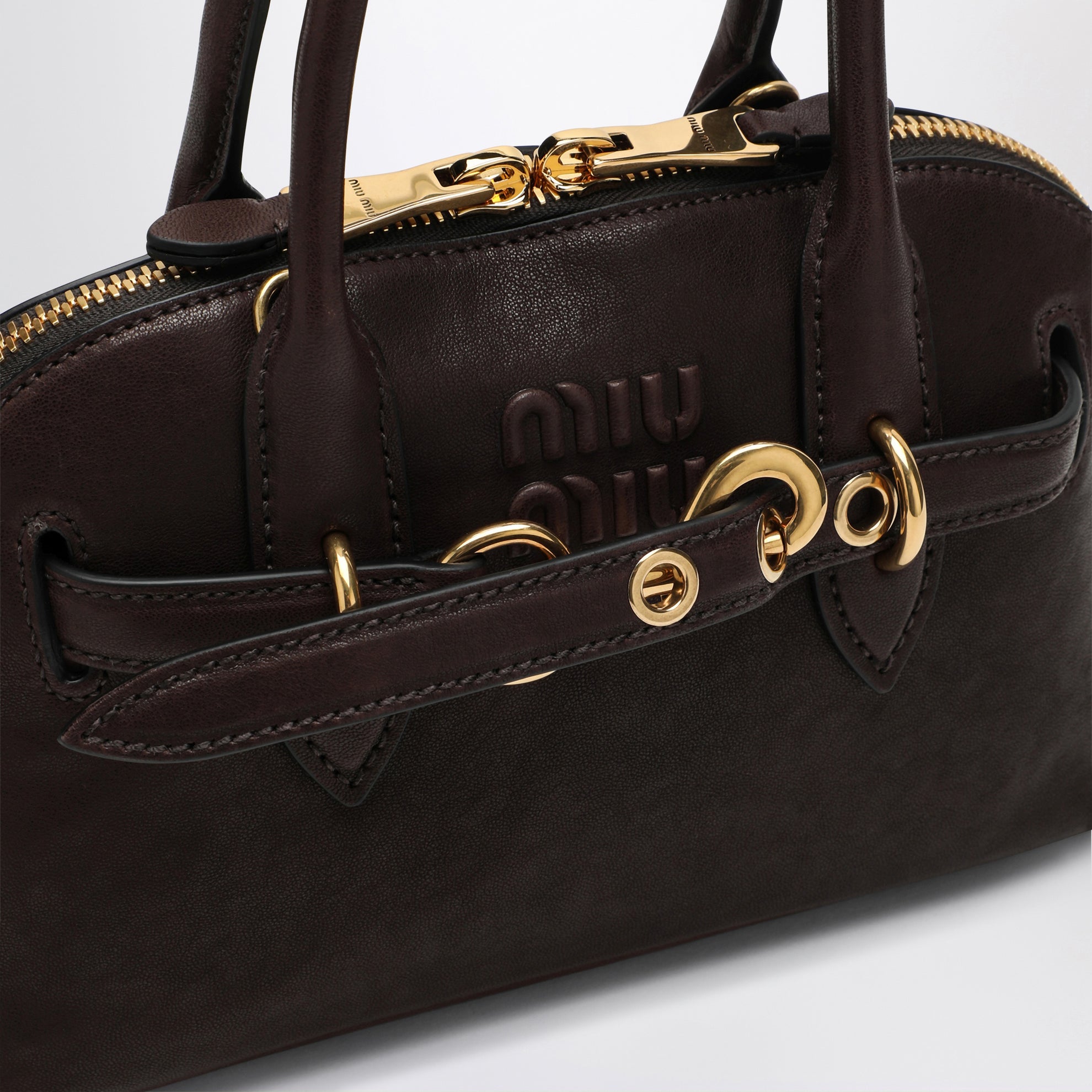Borsa Aventure piccola in nappa color Radica