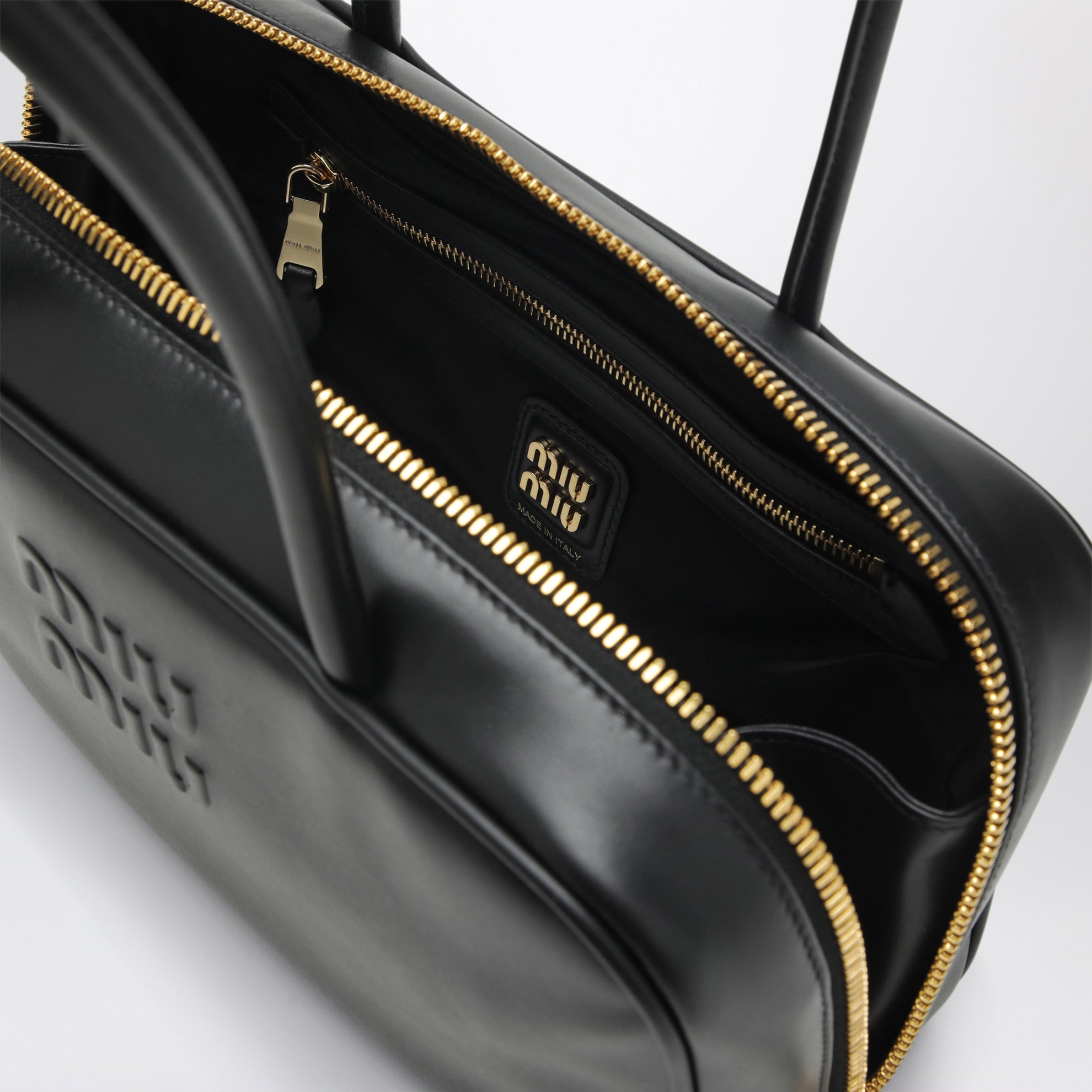 Sac Beau Medium en cuir noir