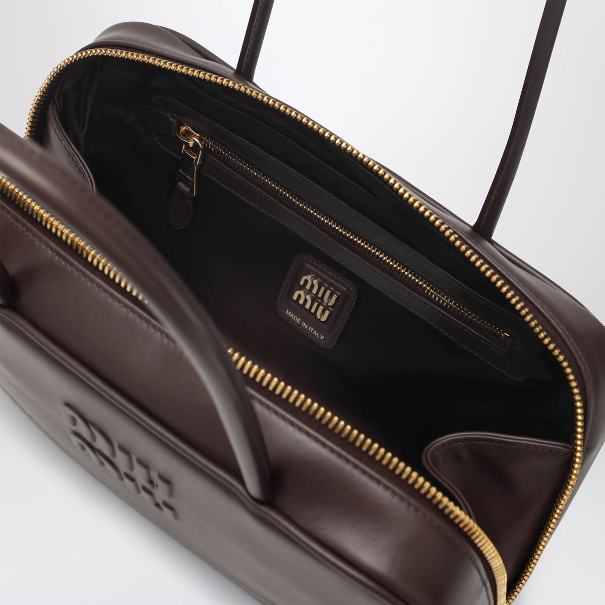 Borsa Beau Medium in pelle color Radica