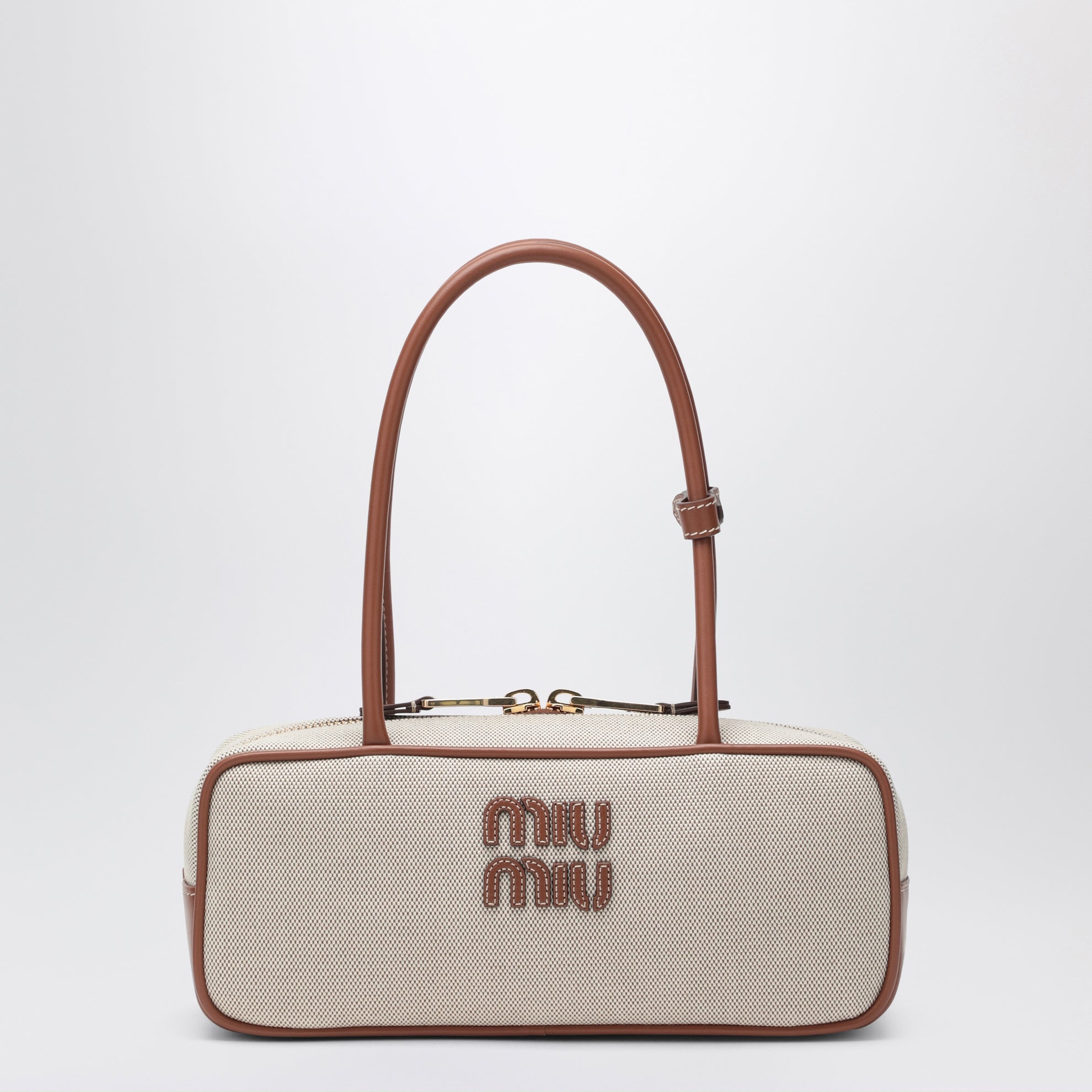 Kleine Beau Tasche aus Canvas und Leder