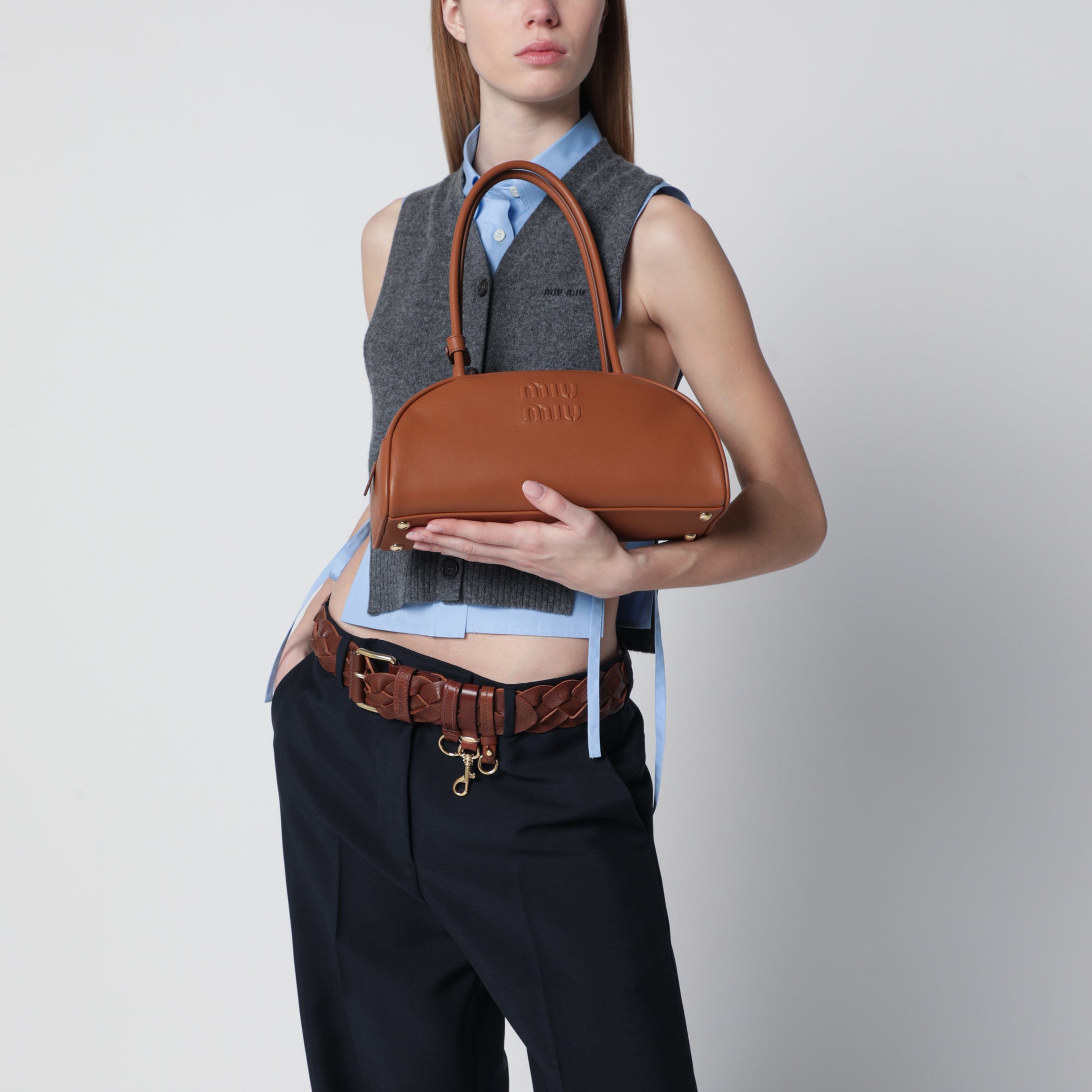 Sac Beau en cuir coloris cognac