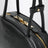 Borsa Beau media in pelle nera