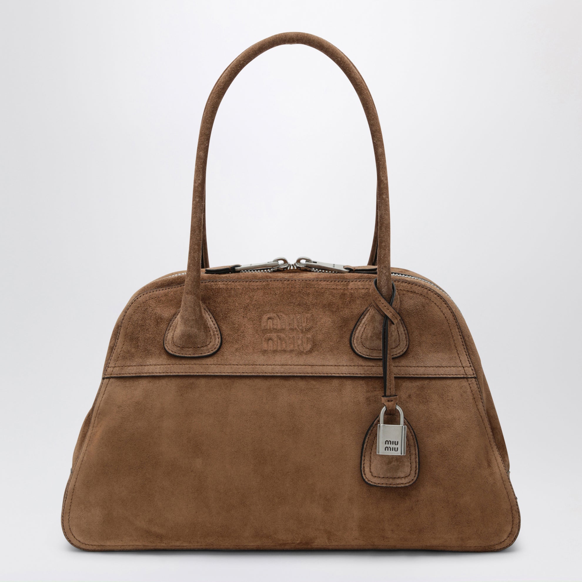Miu Miu Medium Vivant bag in cocoa suede leather