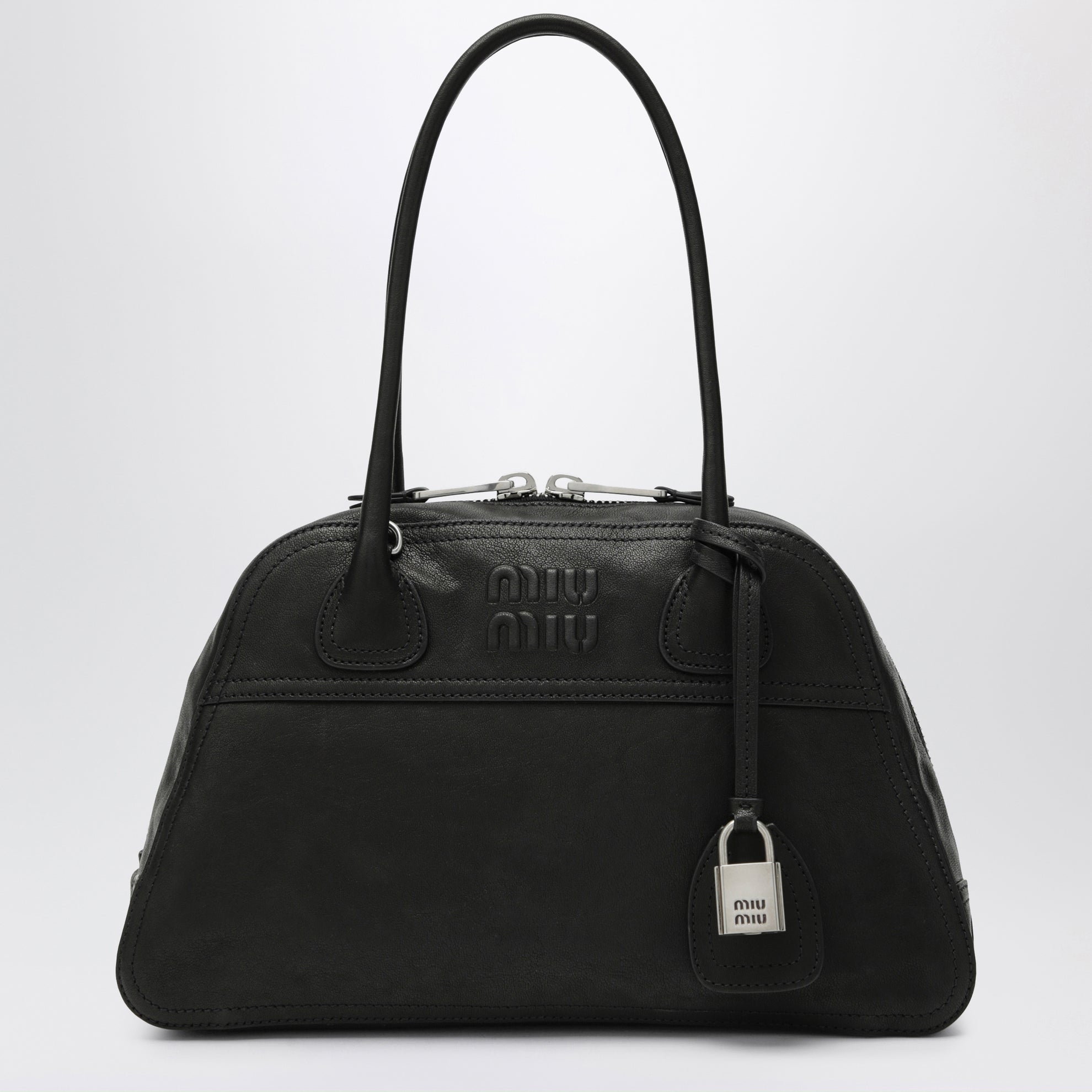 Vivant nappa leather bag in black