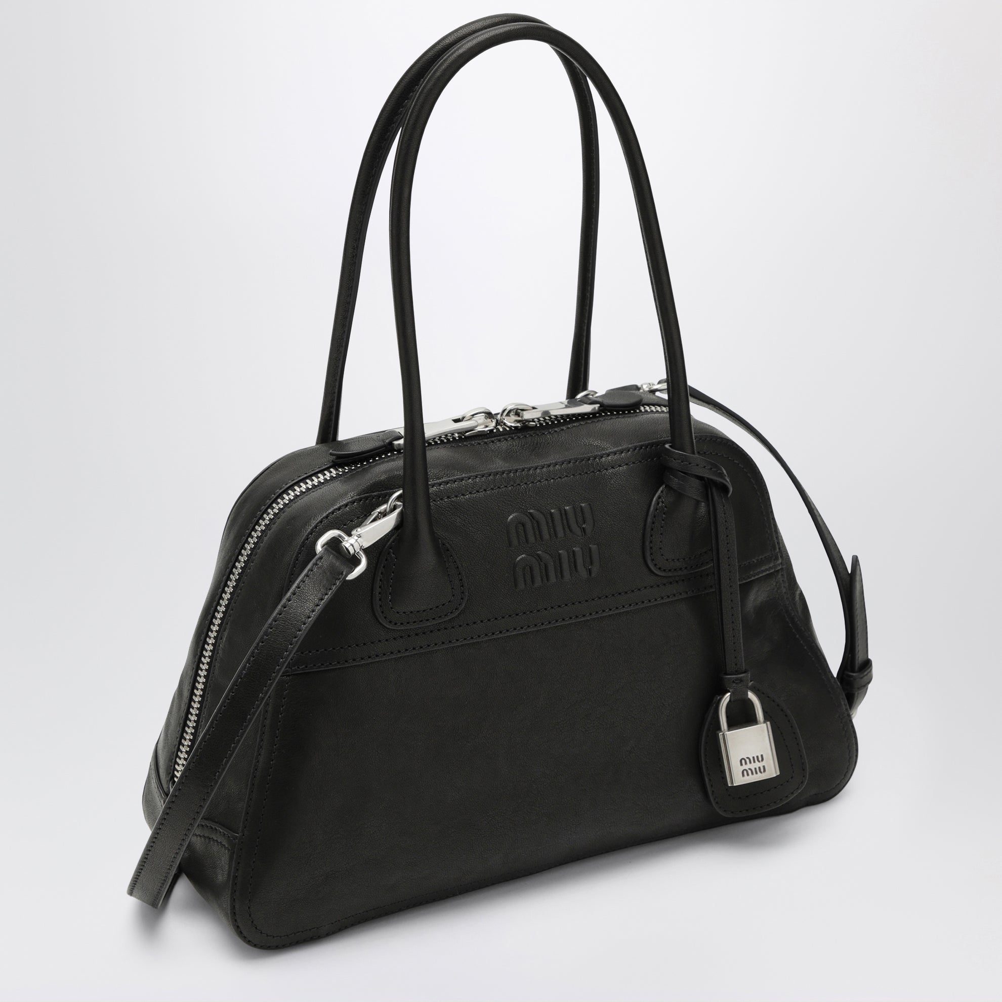Vivant nappa leather bag in black
