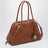 Vivant nappa leather bowling bag in caramel
