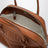 Vivant nappa leather bowling bag in caramel