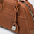 Vivant nappa leather bowling bag in caramel