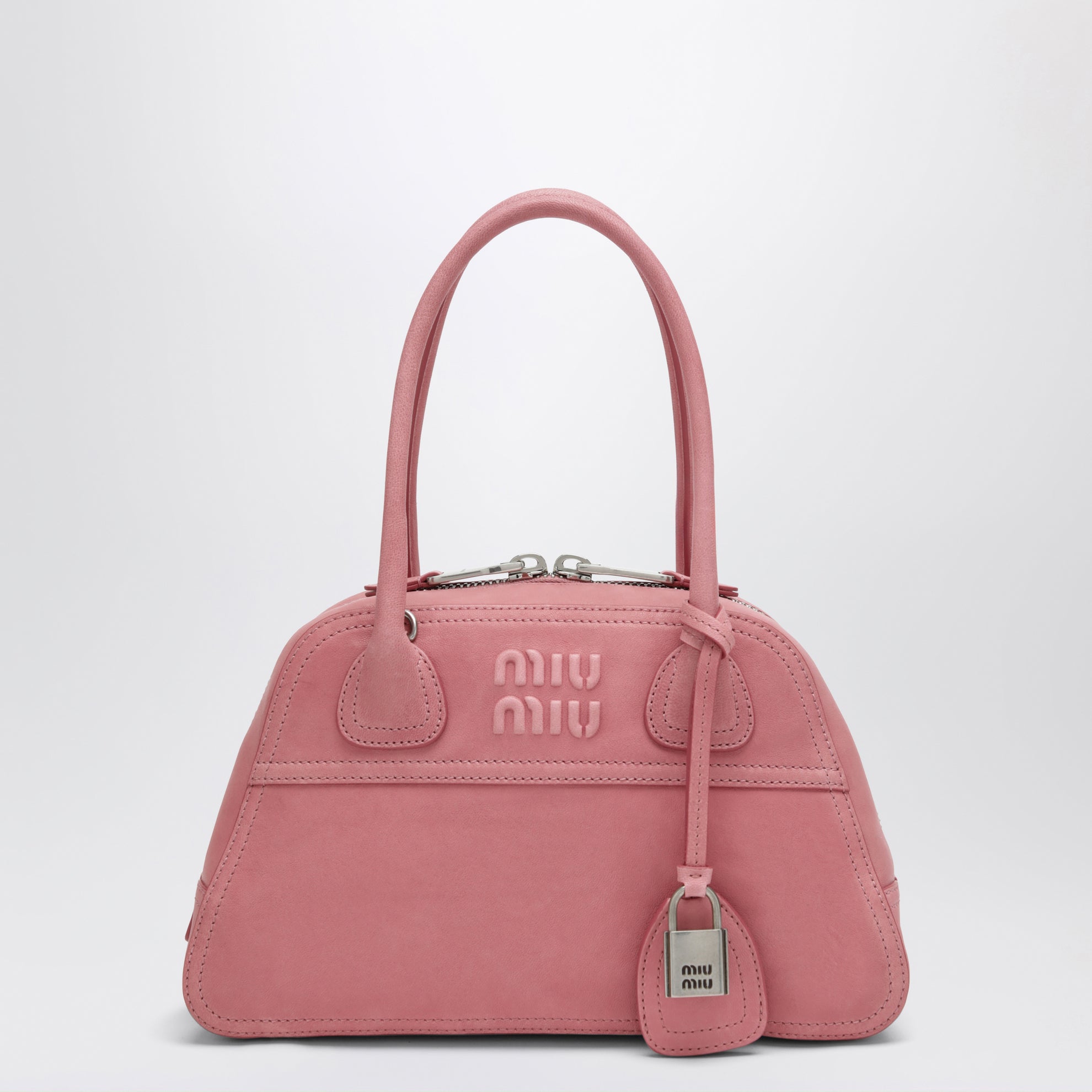 Begonia Pink Vivant small nappa leather bag