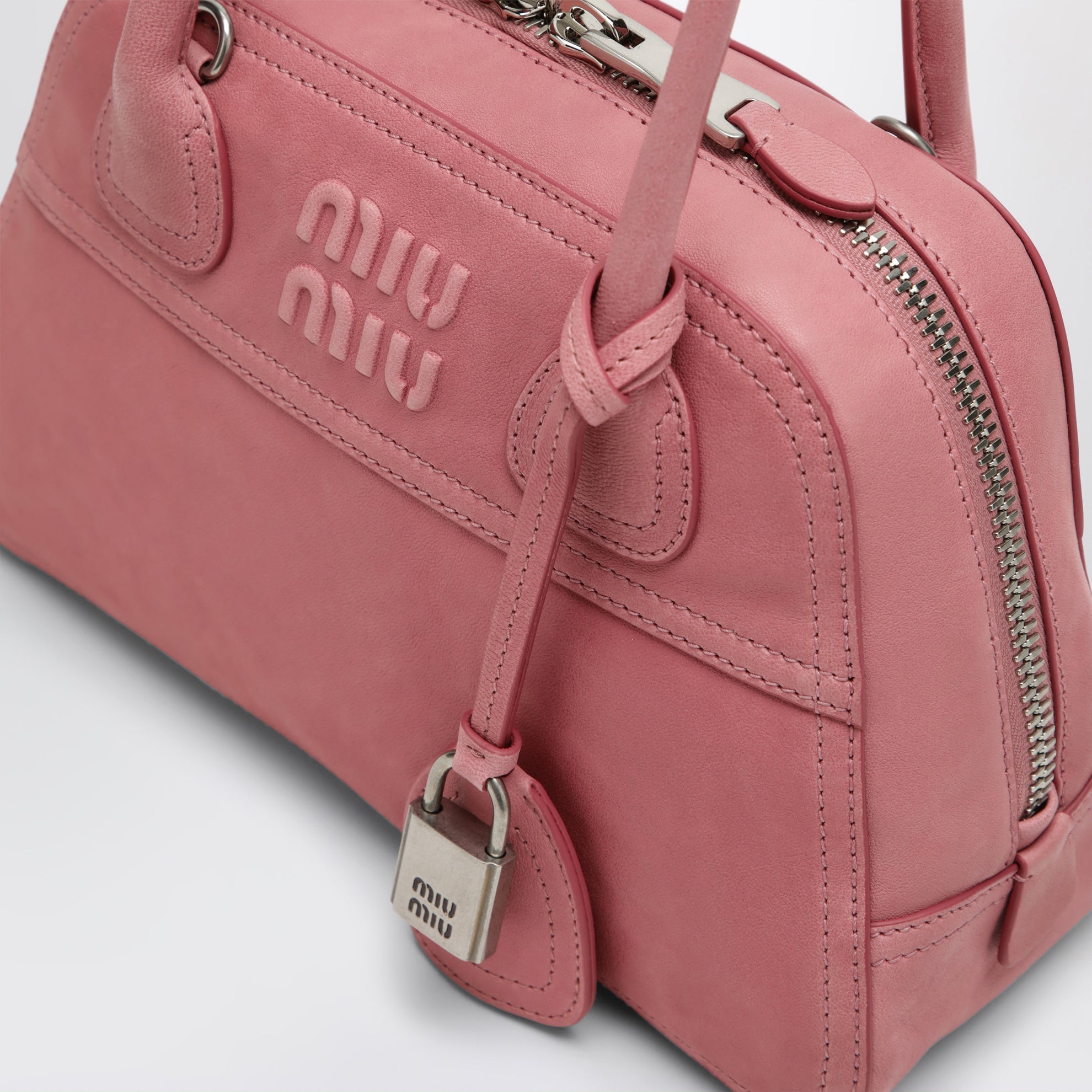 Begonia Pink Vivant small nappa leather bag