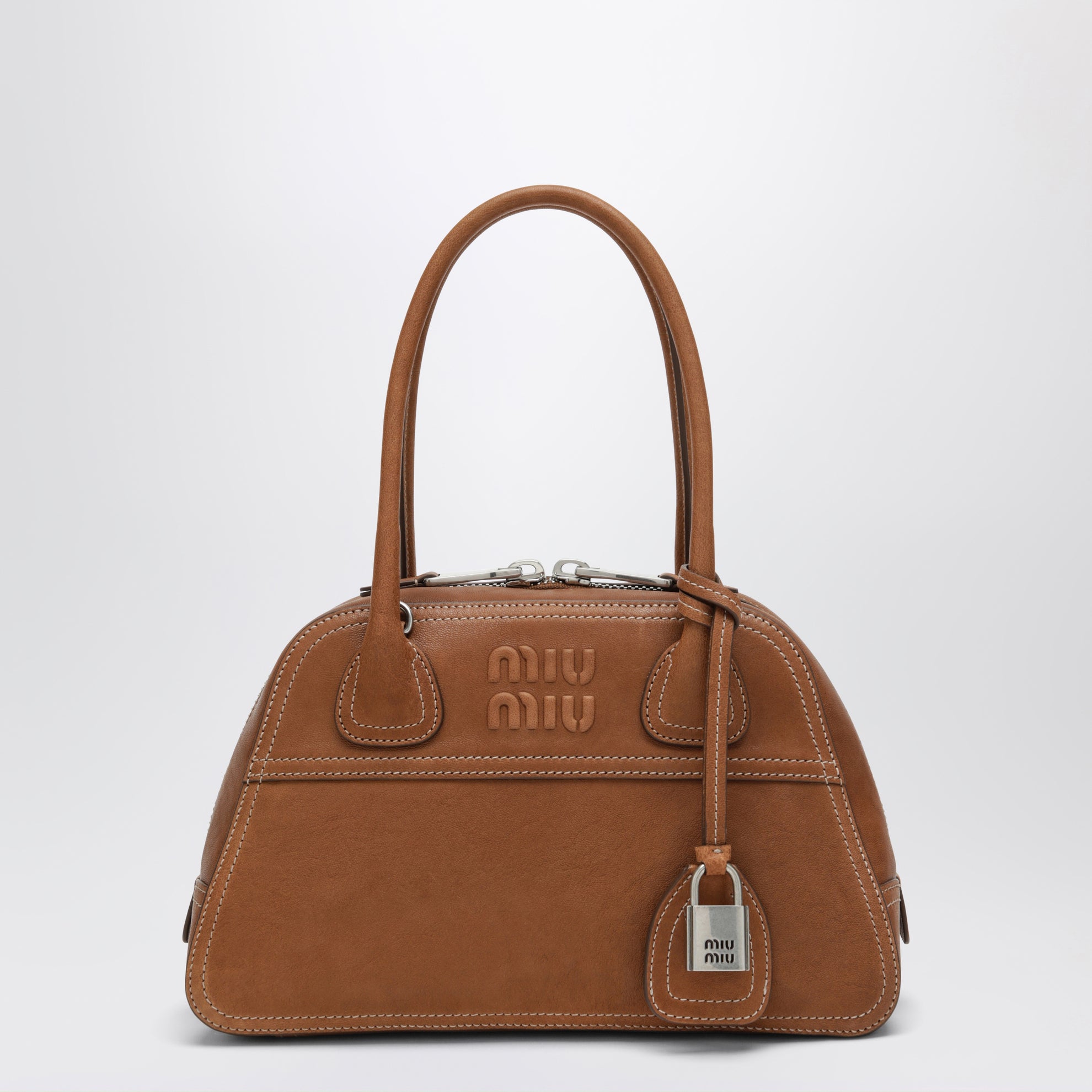 Caramel Vivant small nappa leather bag