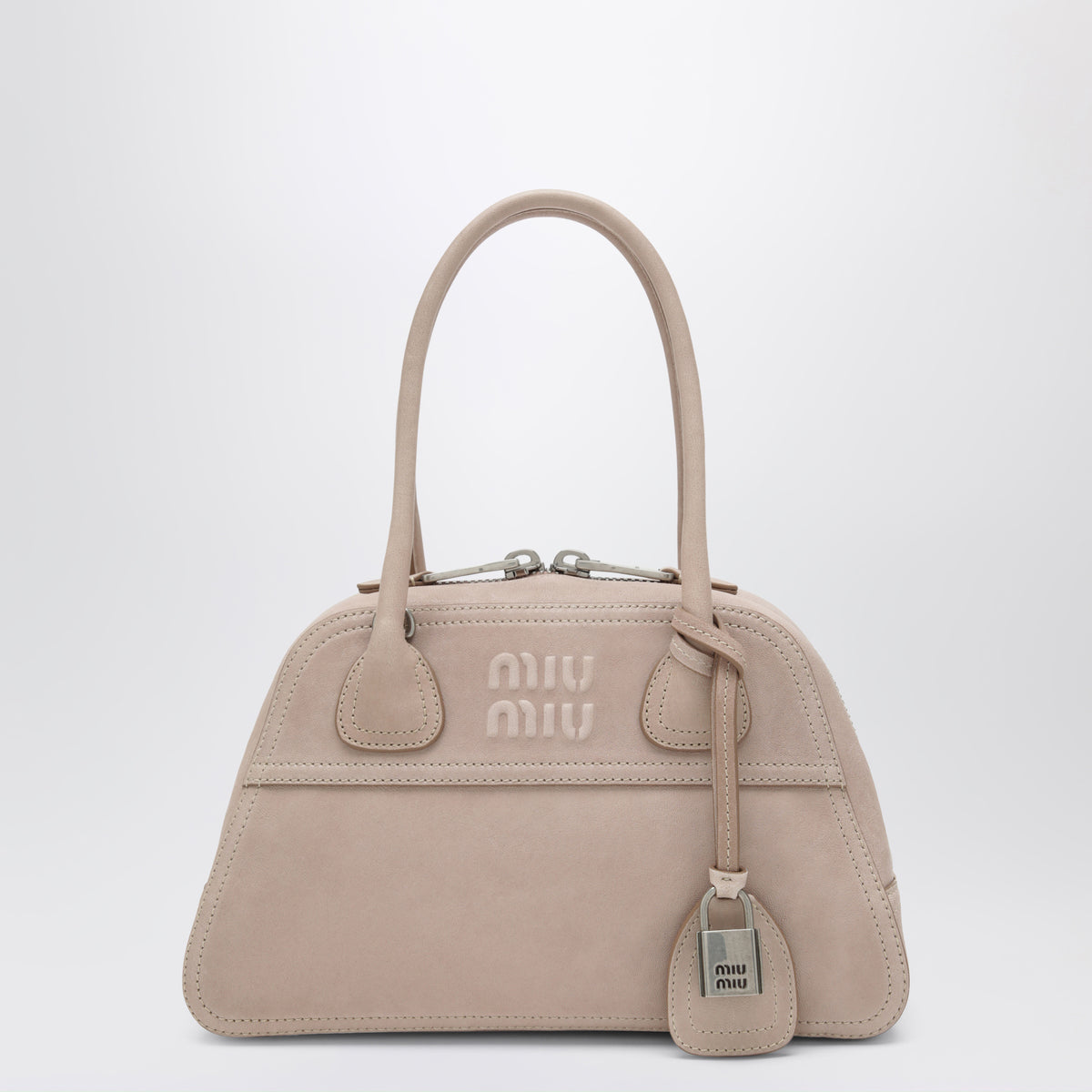 Petit sac Vivant en cuir nappa rose Opale