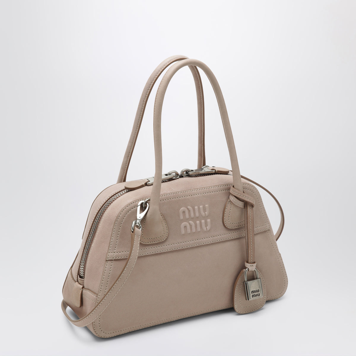 Petit sac Vivant en cuir nappa rose Opale