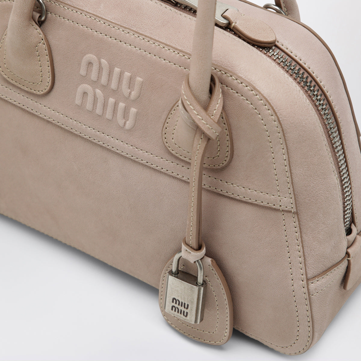 Petit sac Vivant en cuir nappa rose Opale