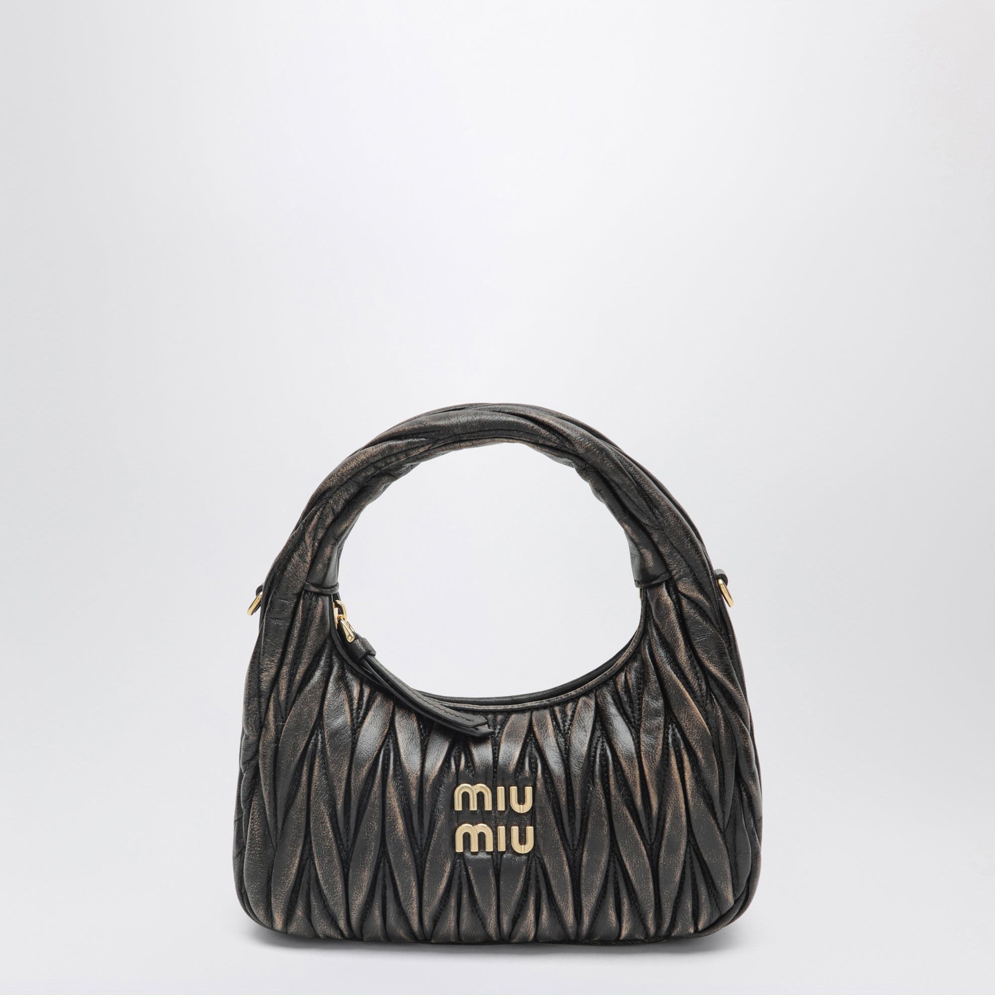 Coffee Wander Tasche aus gestepptem Nappaleder