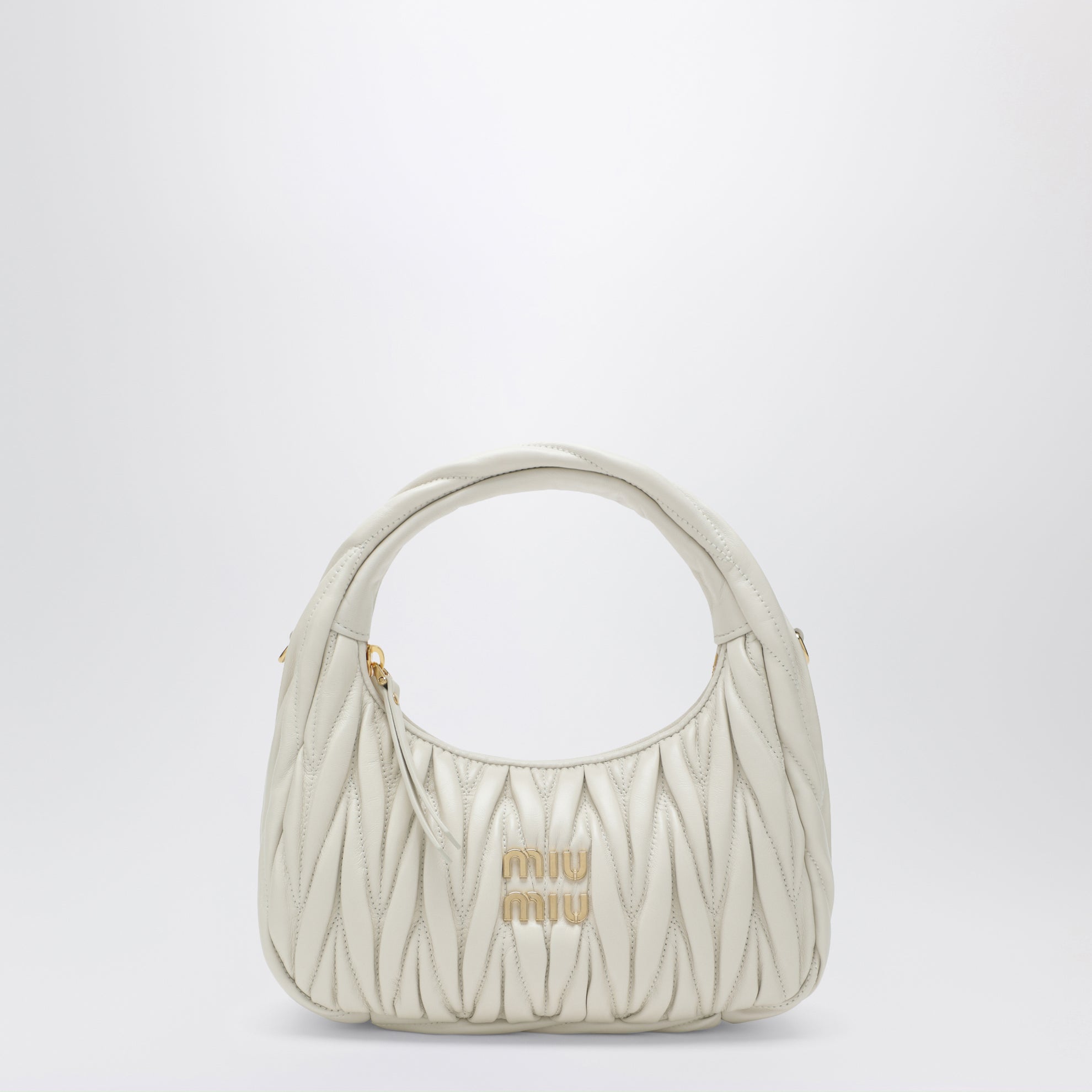 Petit sac Miu Wander blanc matelassé