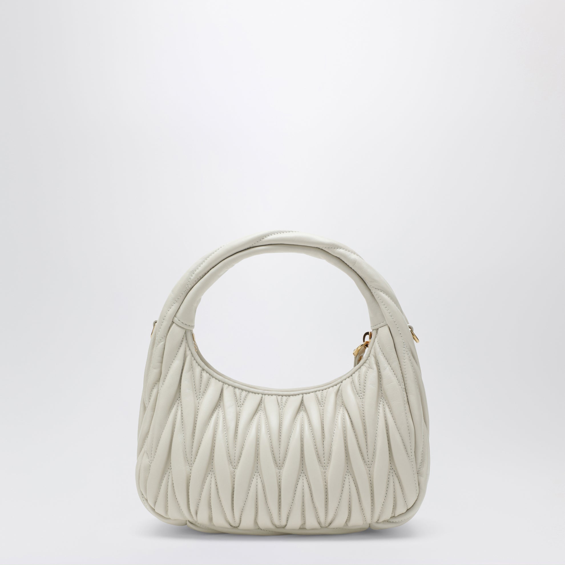 Petit sac Miu Wander blanc matelassé