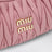 Borsa piccola Miu Wander rosa matelassé