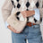 Petit sac Miu Wander en cuir matelassé, Rose poudré
