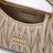 Small Miu Wander bag in matelassé leather, Powder Pink