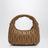 Small Miu Wander bag in matelassé leather, Caramel
