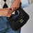 Kleine Miu Wander schwarze Matelassé-Tasche