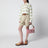 Ruby/Cognac striped canvas bag