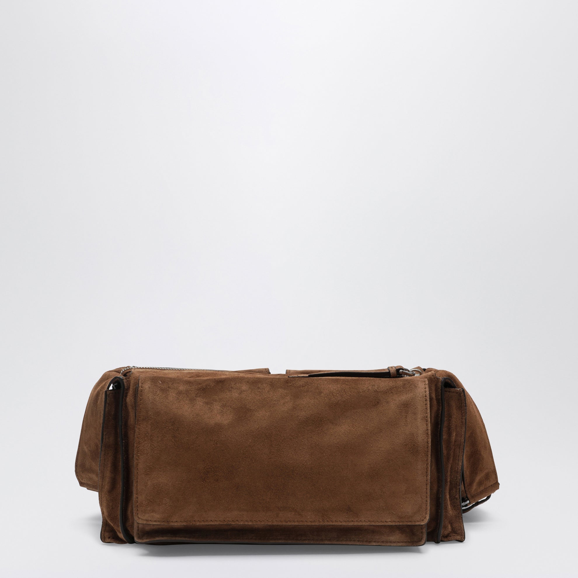 Borsa a tracolla Utilitaire cacao in suede