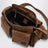 Sac bandoulière Utilitaire en daim cacao