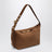 Bowling bag in suede, Cocoa