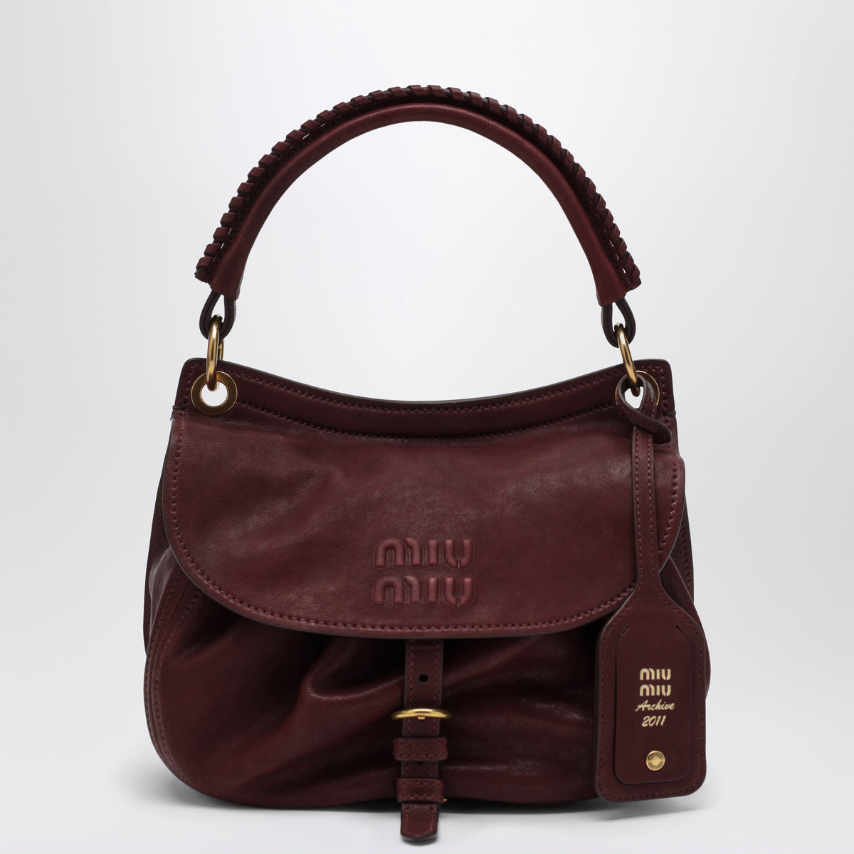 Sac Rendez-vous en cuir, Amaranto