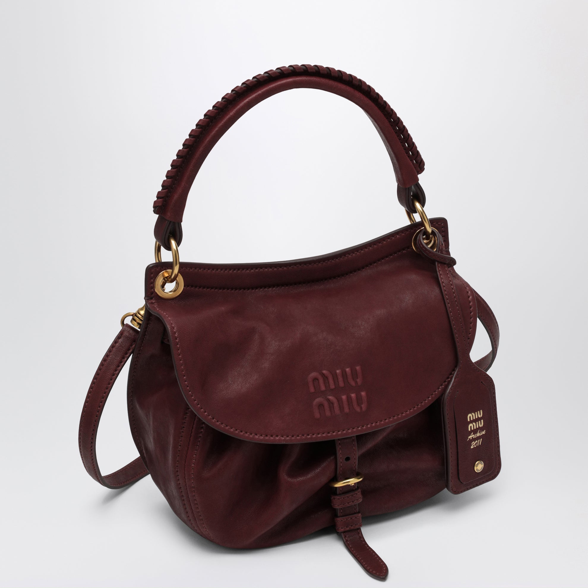 Sac Rendez-vous en cuir, Amaranto