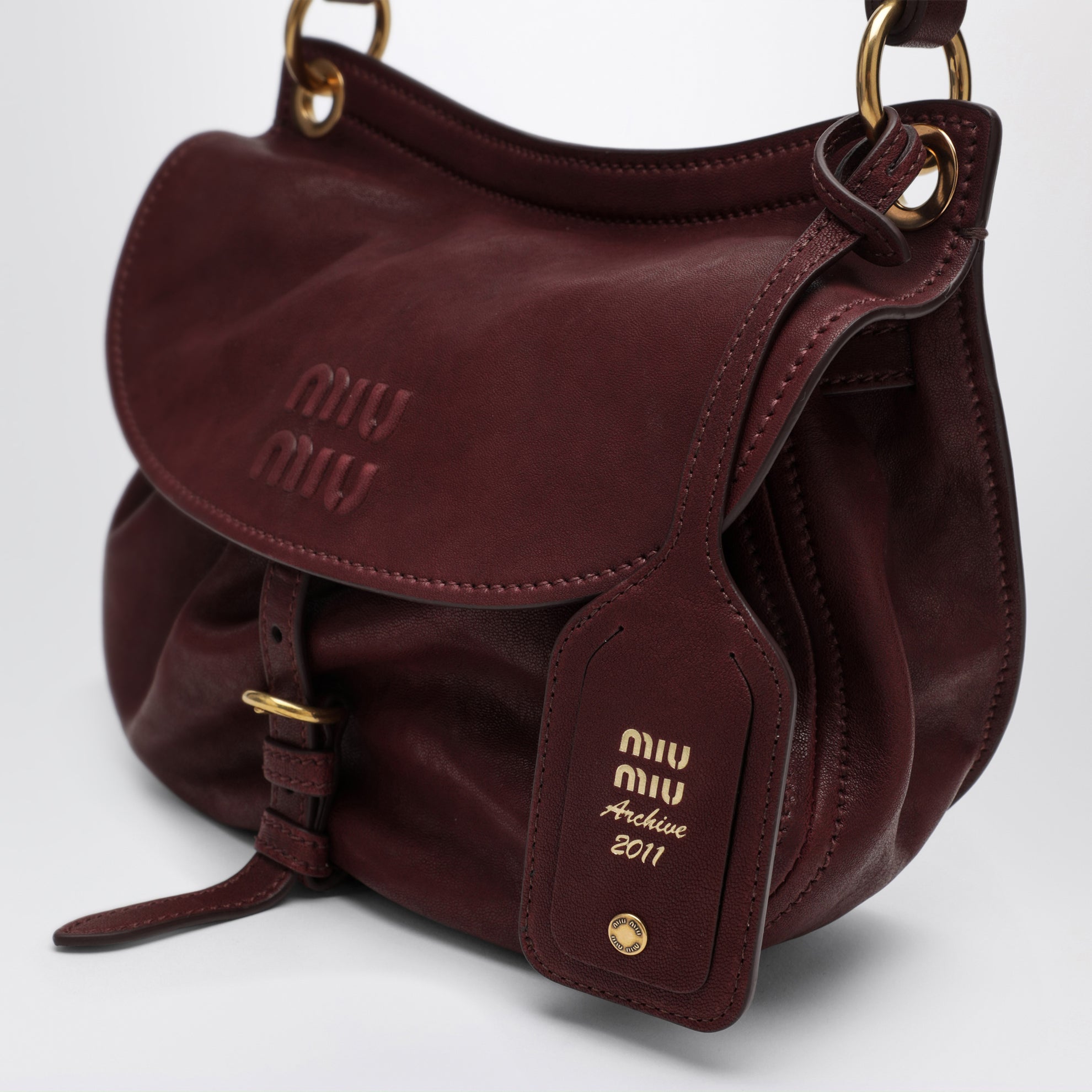 Sac Rendez-vous en cuir, Amaranto