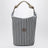 Blue/Cognac striped canvas bag