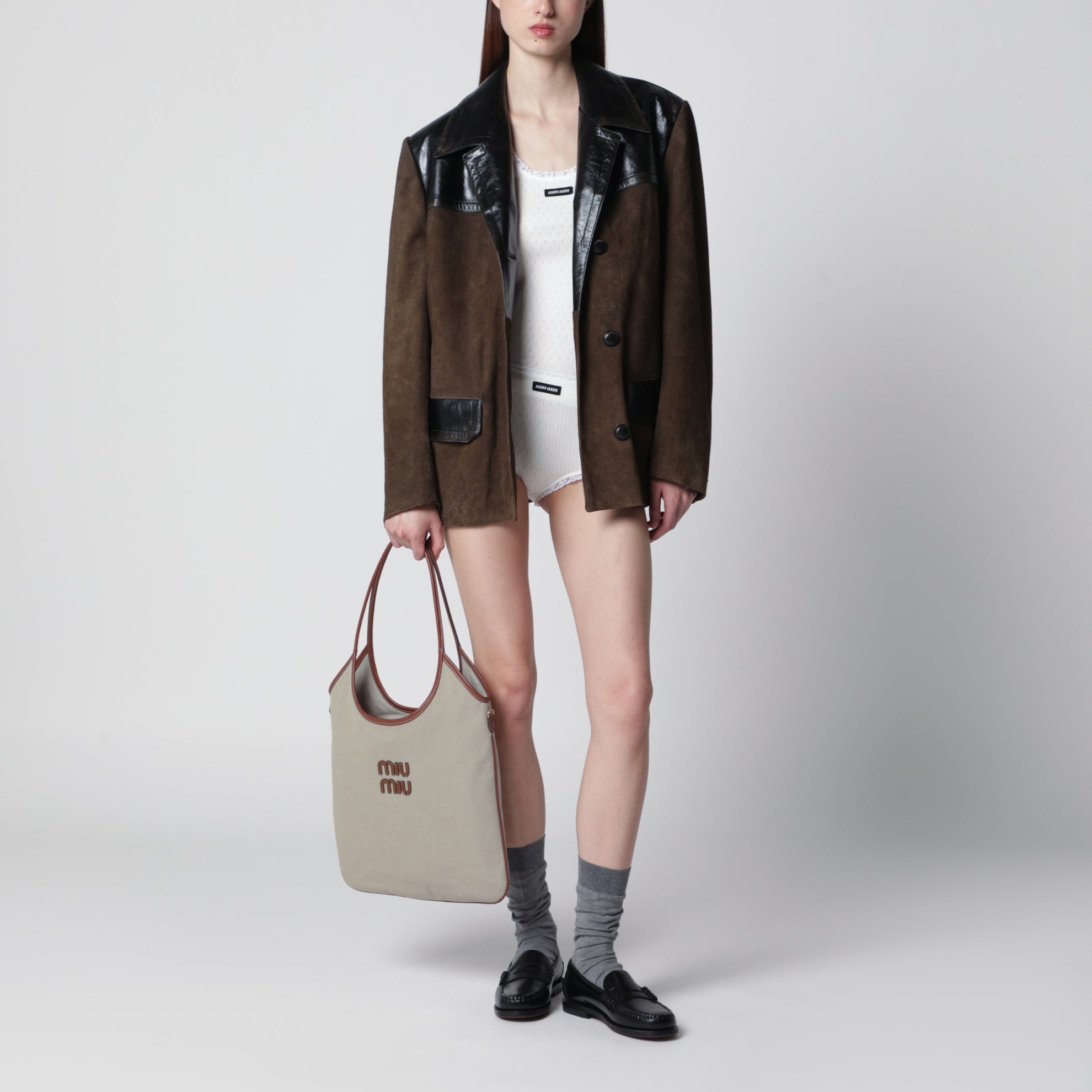 Ivy canvas and leather bag