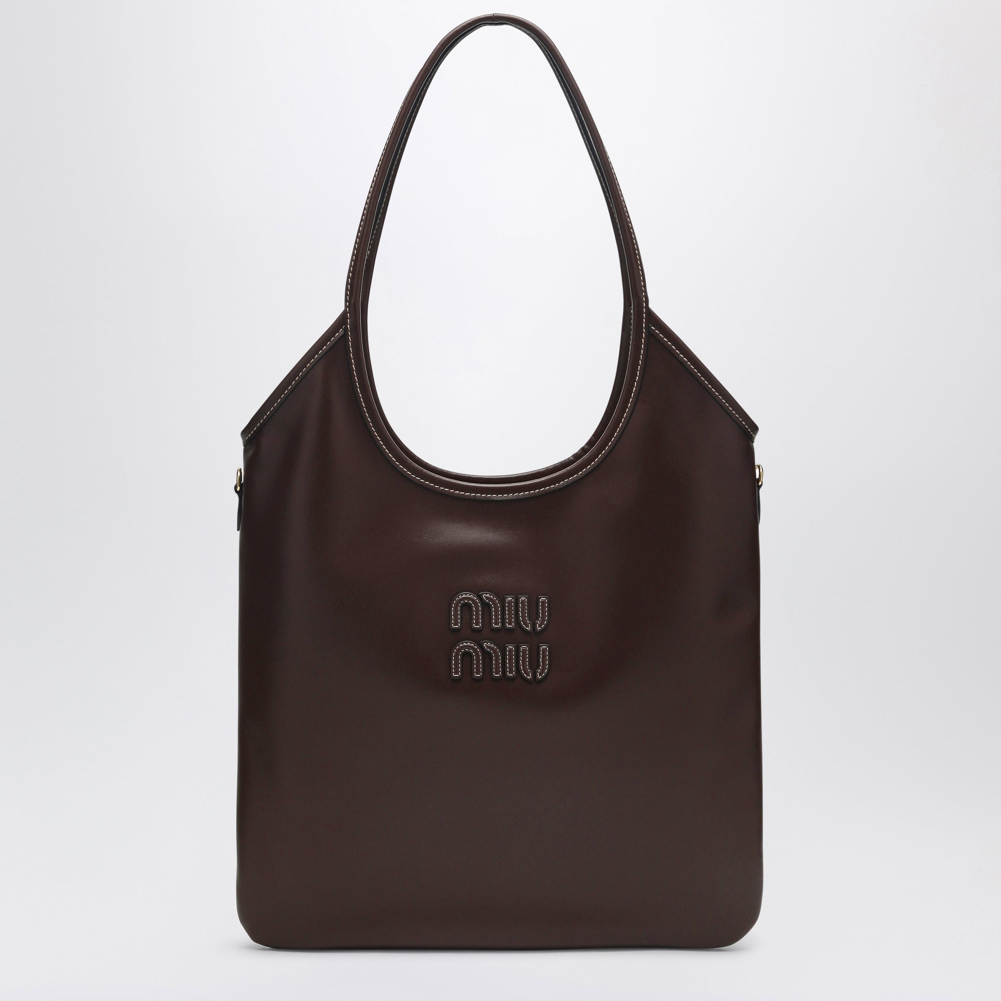 Handtasche IVY aus braunem Radica Leder