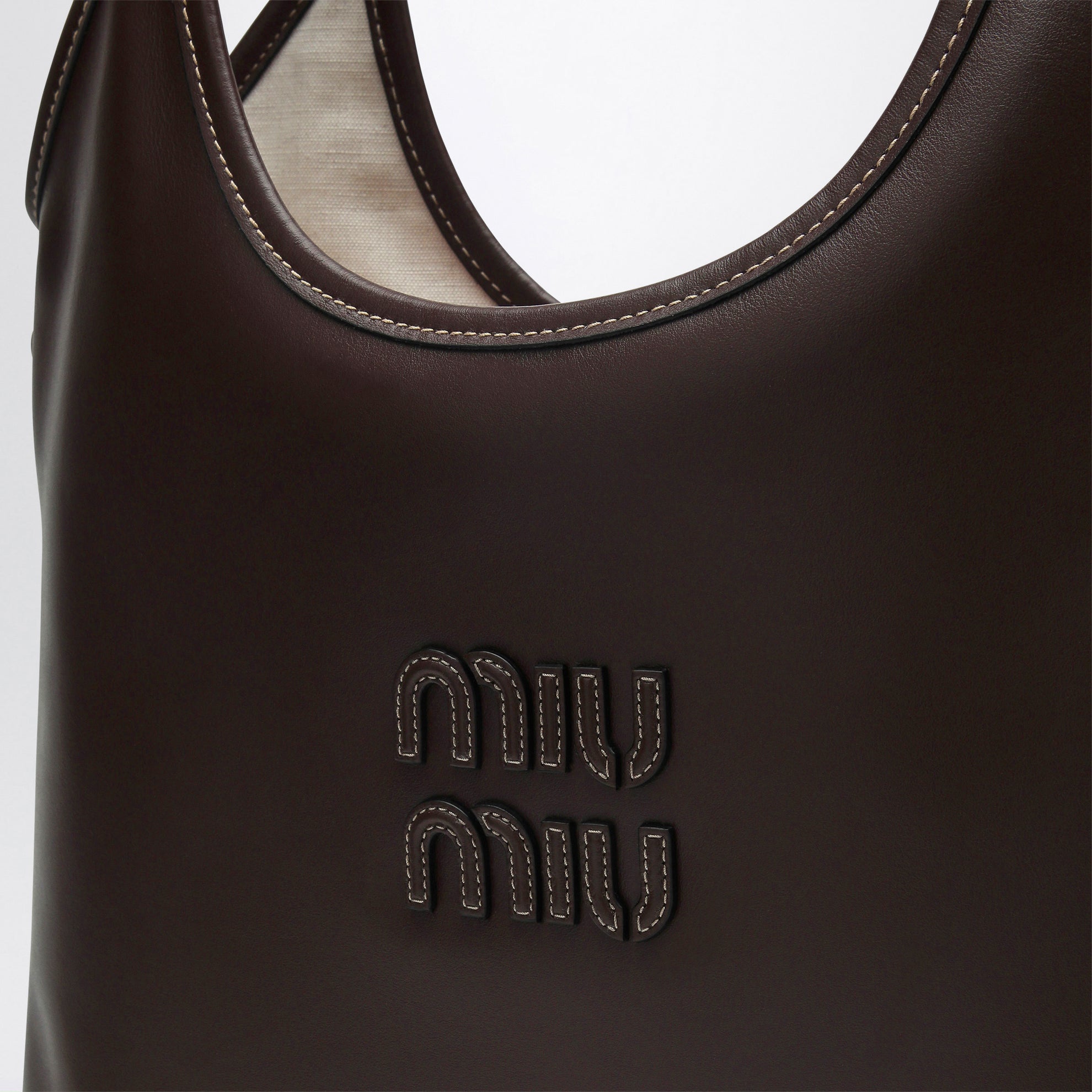 Handtasche IVY aus braunem Radica Leder
