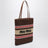 Shoppingtasche aus Raffia-Effektgarn Tabak/Erdbeere/Natur