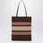 Shoppingtasche aus Raffia-Effektgarn Tabak/Erdbeere/Natur