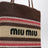Shoppingtasche aus Raffia-Effektgarn Tabak/Erdbeere/Natur