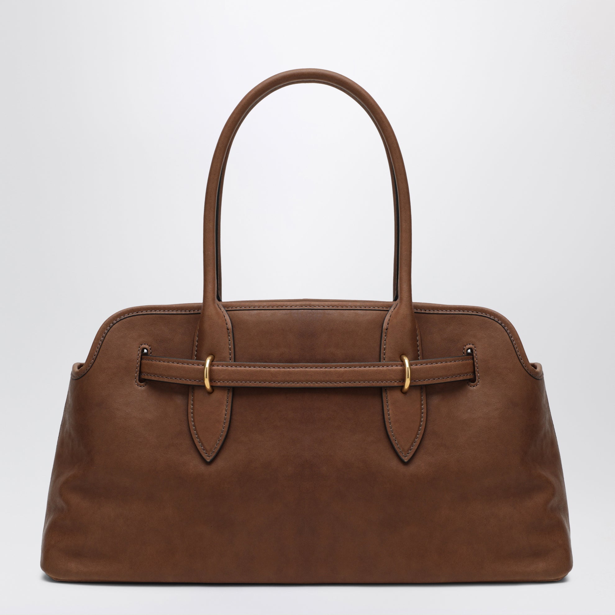 Borsa Aventure Large color Rovere in nappa